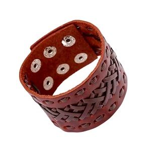 Braided Western Country Leather Cuff Bracelet NEW